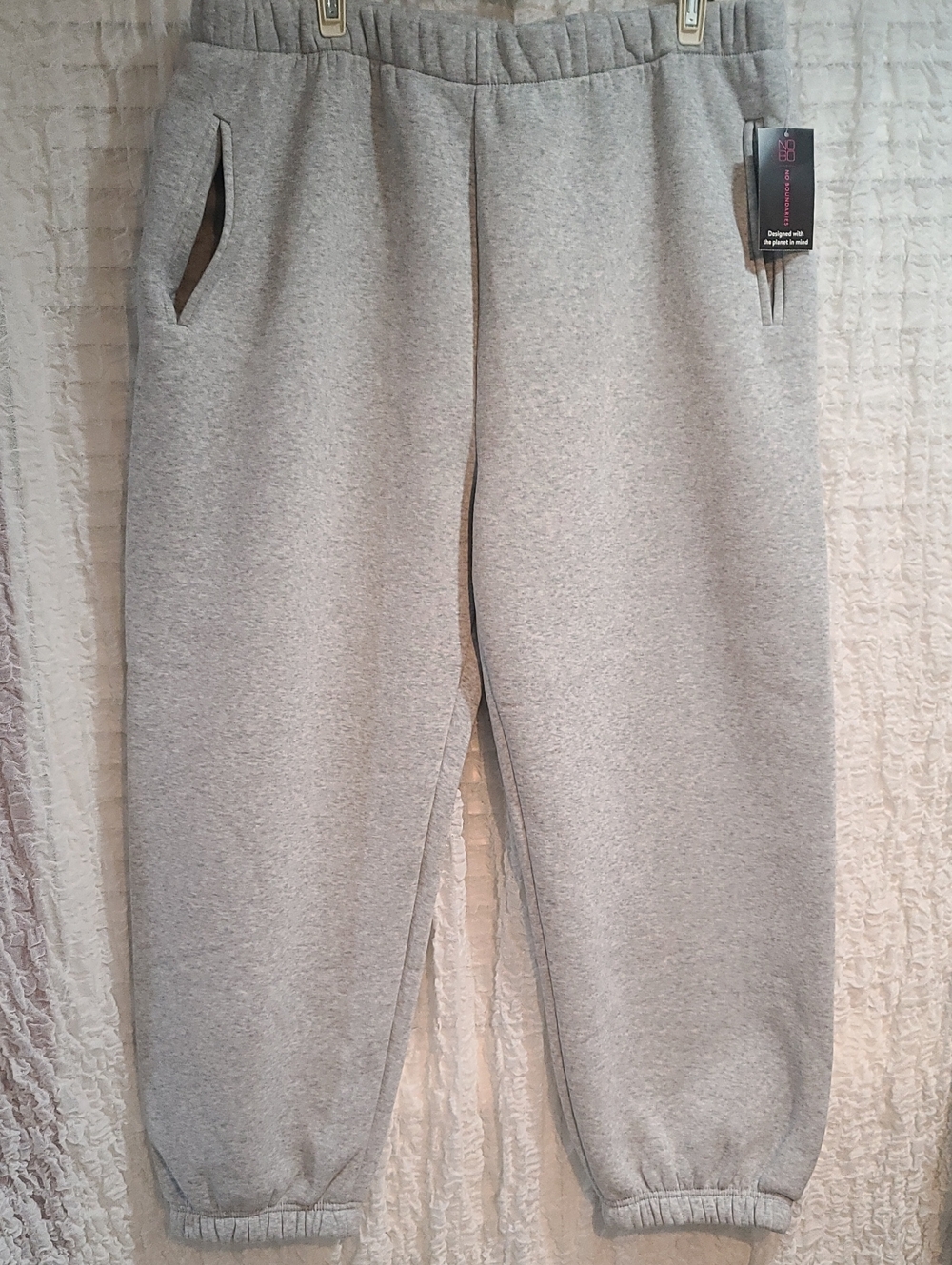 SWEAT PANTS Fleece Light Gray Men's Jogger Sweatpants XXL
